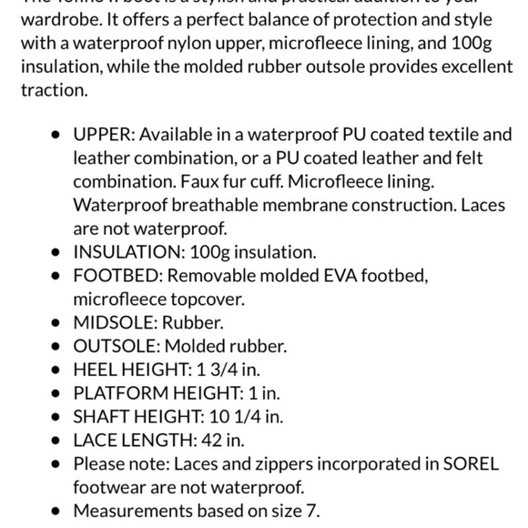 Sorel Tofino II NWT Waterproof Boots SZ 6 - Picture 4 of 16